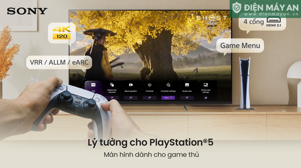 Google Tivi True RGB Sony AI 4K 75 inch K-75XR90M2
